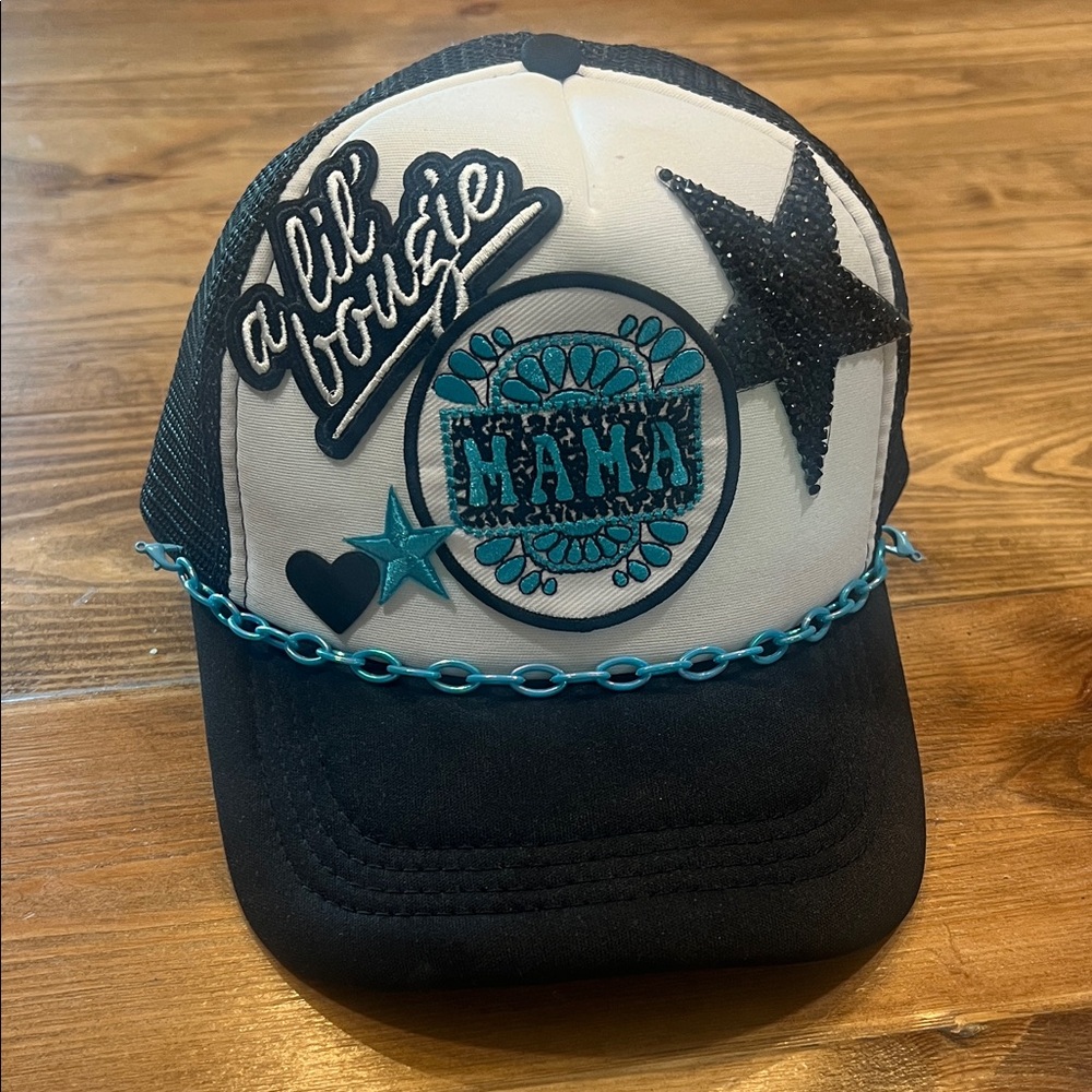 Western Patch Hat with Chain